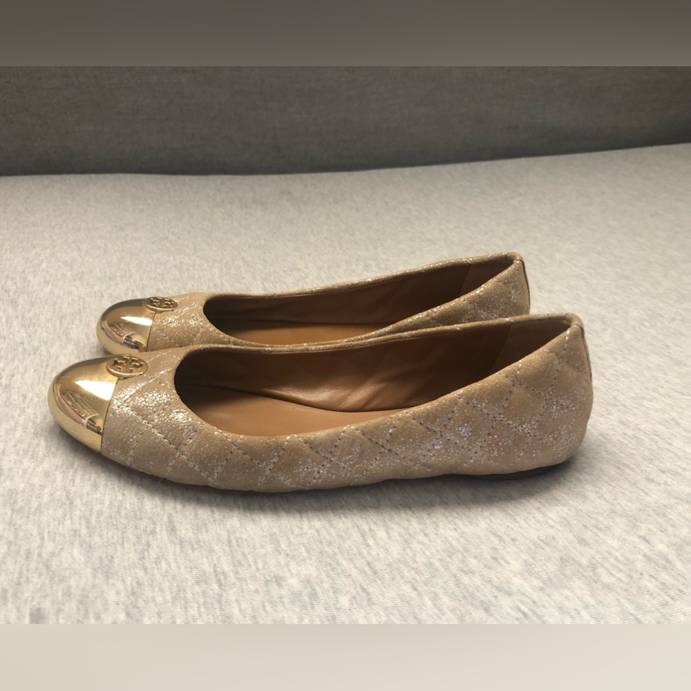 Tory Burch Women's Kaitlin Skimmer Quilted Ballet Flats Royal Size: US 7M - Picture 2 of 12
